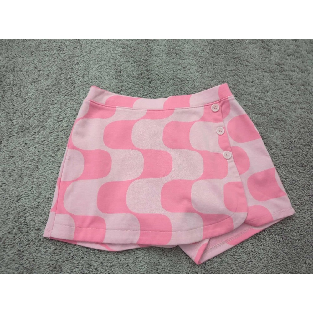 Old Navy Skort Youth Girls XL 14-16 Pink Pull On Elastic Waist Jacquard Knit